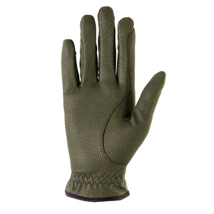 Custom Brown Leather Horse Riding <b>Gloves</b> Full Finger Non Slip Winter Equestrian Sports <b>Gloves</b> with Grip - Product Image 5