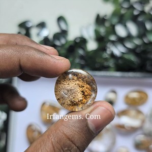 Cuarzo de Jardín Natural 100% de Alta Calidad al por Mayor, Gemas Minerales Pulidas de Formas Mixtas, Cabujones de Cuarzo de Jardín para Joyería - Product Image 2
