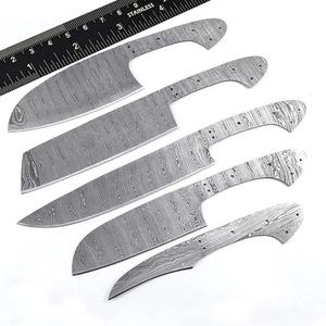 Ensemble de couteaux de chef personnalisés faits à la main Jexmoo avec lame en acier Damas et étui en cuir - Cadeau pour chef - Product Image 5