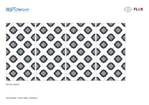 Carreaux de porcelaine GVT de luxe, décor marbre géométrique, base en marbre blanc, finition satinée mate royale, bleu noir, carreaux muraux décoratifs, non réfléchissants - Product Image 2