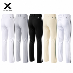 Pantalones de Béisbol X Sports City Estilo Profesional con Dobladillo Abierto, 100% Poliéster, Transpirables, que Absorben la Humedad, Corte Regular, Diseño Sólido - Product Image 2