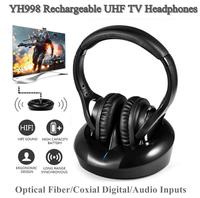 Auriculares Inalámbricos para TV con Base de Carga Automática, Auriculares de Larga Duración para Personas con Discapacidad Auditiva y Cine en Casa Familiar