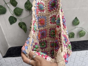 มาใหม่ล่าสุดฤดูร้อนชายหาดฟางกระเป๋าโบฮีเมียนโครเชต์กระเป๋าถือHandmadeผู้หญิงไหล่กระเป๋าหญ้าทะเลสไตล์Macrameกระเป๋า - Product Image 6