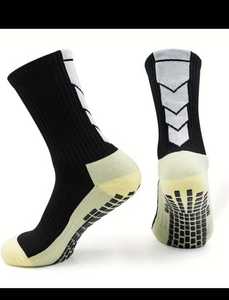 Calcetines Deportivos Antideslizantes de Alta Calidad, Color Rojo, con Suela Antideslizante y Puño Tejido, para Fútbol, para Hombre y Mujer - Product Image 2
