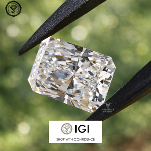 Diamant de laboratoire de 5 carats, taille radiant, certifié IGI, couleur D, clarté VVS1/VVS2, diamant non monté pour bijoux - Product Image 2