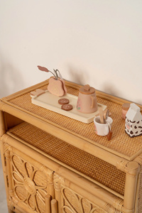 Nouvelle arrivée : armoire en rotin pour enfants, fabriquée à la main, en osier naturel, meuble de rangement pour chambre d'enfant et chambre des enfants - Product Image 4