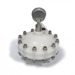 Amortisseur de pulsations de type diaphragme LGMZ-P1L PVDF/PP/PVC/SUS304/SUS316 avec réservoir sous pression pour pompe doseuse, garantie 1 an - Product Image 4