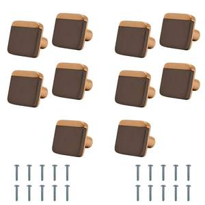 ลูกบิดตู้สแตนเลสทันสมัยพร้อมสกรู ที่จับลิ้นชักตู้เสื้อผ้าที่ทนทานสำหรับเฟอร์นิเจอร์ครัวและตู้เสื้อผ้า - Product Image 5