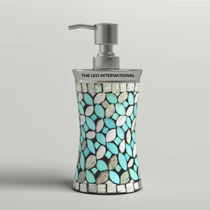 Newly Designed Upgraded Pump Type Transparent Liquid Container Golden Lid Stainless Steel <b>Soap</b> Dispenser - Product Image 3