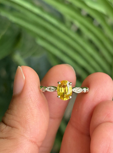 <b>Emerald</b> Cut Topaz Engagement <b>Ring</b> 925 <b>Silver</b> Prong Setting Classic Women's Jewelry - Product Image 3