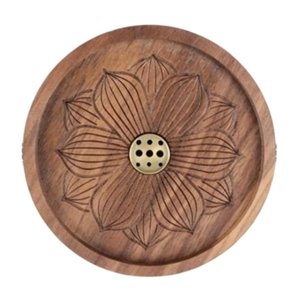 Morden and Custom design Natural Wood Incense Burner <b>Tray</b> with Star Inlay Handmade Home Decoration Accessory - Product Image 4