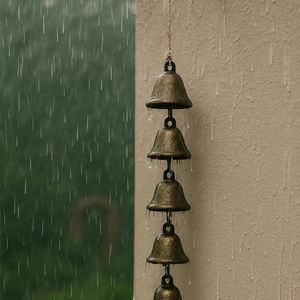 Cadenas de Lluvia Metálicas en Forma de Campana, Decorativas para Jardín, Cadena de Drenaje de Agua, Diseño de Campana para Flujo de Agua, Decoración para Patio y Hogar - Product Image 1