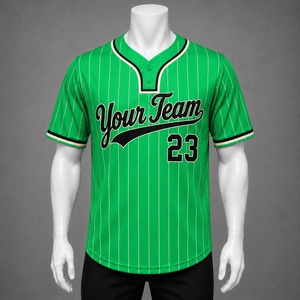 Uniforme de baseball imprimé de haute qualité, maillot d'équipe personnalisé, manches courtes, polyester respirant, vêtements de sport, fabrication OEM ODM - Product Image 1