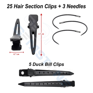 Kit d'outils professionnels pour extensions de cheveux – Ensemble d'outils pour extensions de cheveux à micro-perles avec pinces de pose et d'ouverture, pinces à boucles, aiguilles - Product Image 6