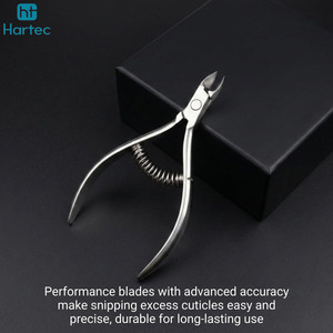 Coupe-ongles professionnel en acier inoxydable, pince à cuticules avec ressort spiralé robuste, outil de manucure pour salon - Product Image 3