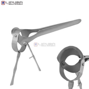 Instruments vétérinaires : Spéculum 10.5 en acier inoxydable pour équins, outil de gynécologie pour élevage, kit d'instruments d'examen animal - Product Image 3