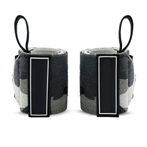 Bandes de maintien pour poignets de style professionnel en néoprène antidérapant, design réglable pour la musculation - Protection complète, logo personnalisé - Product Image 1
