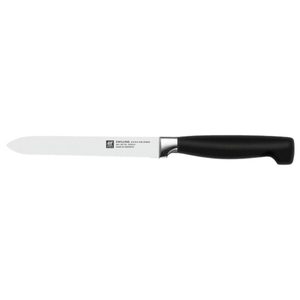 Cuchillo de Chef Multicolor con Mango Azul, Rojo y Naranja, Patrón Damasco, Hoja Larga Gris Plateado, Herramienta para Cortar y Picar Carne en la Cocina - Product Image 3