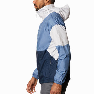 Veste streetwear hip-hop pour homme, veste à blocs de couleur, patchwork, double fermeture éclair, coupe-vent, veste oversize - Product Image 3