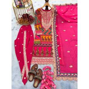 ชุดปาร์ตี้2XL ชุดแฟนซีดูปัตต้า & ชุดเสื้อ Dhoti - Product Image 2