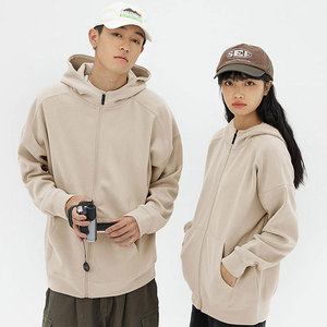 Sweat-shirts à capuche zippés épais et surdimensionnés pour hommes, en molleton de coton, à épaules tombantes, les plus vendus en gros et de haute qualité - Product Image 1