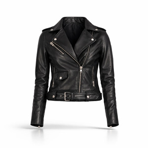 เสื้อแจ็คเก็ตหนังวัวแท้คุณภาพพรีเมียมจาก SAAR INDUSTRIES สำหรับผู้หญิง แบบสองด้าน กันน้ำ กันลม พร้อมซับในขนสัตว์ที่เป็นมิตรต่อสิ่งแวดล้อม - Product Image 1