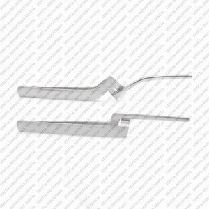2 pinces articulées pour papier d'occlusion dentaire, 6 pouces, droites et courbées, en acier inoxydable, outils chirurgicaux - Product Image 3
