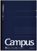 Carnet japonais KOKUYO Campus B5 à points, ligné A, GS02-G5, plié, relié, pour usage promotionnel, impression UV, 7 mm, 30 feuilles