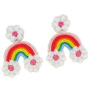Pendientes de cuentas multicolor hechos a mano, joyería personalizada para fiestas para mujeres al mejor precio, pendientes de cuentas - Product Image 1