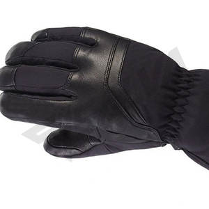 Gants d'hiver en cuir pour le ski, imperméables, thermiques, pour homme et femme, noirs, avec écran tactile, personnalisés - Product Image 6
