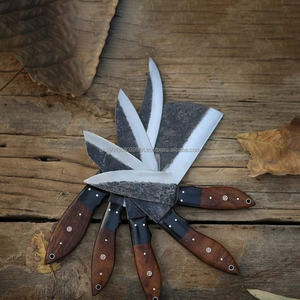 Vente chaude 5 pièces Style japonais professionnel Chef couteau ensemble écologique Logo personnalisé Damas acier palissandre cuisine - Product Image 3