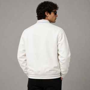 Viral Varsity <b>Jacket</b> High Quality Men's Letterman Varsity <b>Jacket</b> Wool Body Genuine Leather Sleeves Winter Wear <b>Smart</b> Stylish - Product Image 5