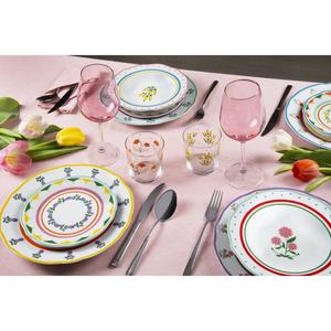 Ensemble de 6 verres Arles Excelsa 35 cl, design floral multicolore, vaisselle - Product Image 2