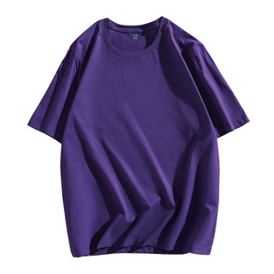 Camiseta personalizada extragrande para hombre, 230 g/m², algodón grueso, informal, de color sólido, manga corta, cuello redondo, para verano. - Product Image 6