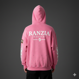 Sudadera con capucha y cremallera para hombre de marca privada Ranzia Industry, venta al por mayor, 100% algodón, bordado e impresión personalizados - Product Image 4