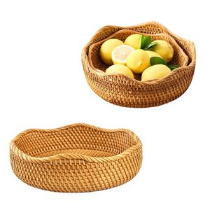 Cesta Decorativa de Ratán PHU HAO para Frutas, Almacenamiento de Pan y Organización de Cocina - Product Image 1