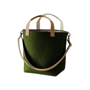 Sac fourre-tout en feutre sacs fourre-tout pour femmes sacs fourre-tout à poignée en papier pour étudiants Logo personnalisé taille personnalisée du Vietnam prix bon marché - Product Image 4