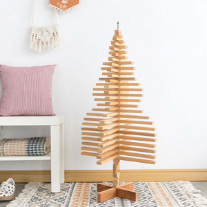 202407 Hot Popular <b>Christmas</b> <b>Tree</b> <b>Wooden</b> Festival Natural Solid Wood Decoration Crafts - Product Image 1