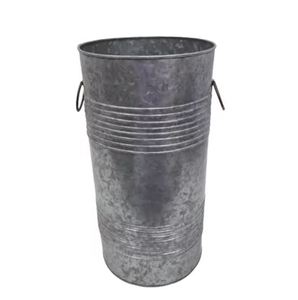 กระถางต้นไม้ทรงกลมสูงสีเทา ดีไซน์ทันสมัย สำหรับตกแต่งพื้น ผนัง บ้าน ทั้งภายในและภายนอก ผลิตด้วยมือ ขายส่งจำนวนมาก - Product Image 6