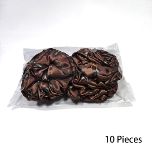 Scrunchie en satin de polyester élégant et léger pour femmes, attache pour cheveux de couleur unie, de haute qualité, pour un usage quotidien pour femmes et filles - Product Image 2