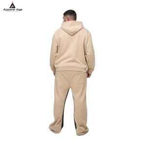 Ensemble 2 pièces de survêtement et sweat à capuche surdimensionné pour homme, délavé et décoloré au soleil, 400 g/m², personnalisé, grandes tailles, vente en gros - Product Image 6
