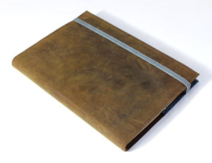 Wholesale Custom Supple Brown Fashion Customized Color <b>A5</b> Hardcover Leather Journal <b>Notebook</b> With Elastic Band - Product Image 2