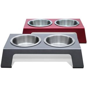 Support de gamelles surélevées pour animaux de compagnie – Qualité durable, design moderne, double gamelle pour l'alimentation des animaux - Product Image 1