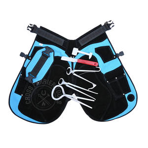 Kit de herramientas de herrador al por mayor con delantal protector azul, alicates para potros, probador de pezuñas, cuchillo para pezuñas, alicates para pezuñas y cortador de pezuñas - Product Image 1