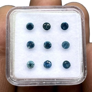 Zafiro Azul Natural de 3mm, Corte Diamante, Piedras Preciosas Sueltas, Gemas Vishesh, Certificado por Terceros, Precio al por Mayor, Lote a Granel para Fabricación de Joyería - Product Image 5