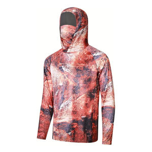 Sudadera con Capucha de Manga Larga para Hombre, Estampado por Sublimación, Protección UV, Ropa de Pesca UPF 50, Poliéster, Sudadera para Adultos, Camisa para Actividades al Aire Libre - Product Image 1