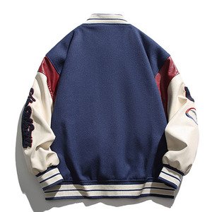 Stylish Letterman Varsity <b>Jacket</b> for <b>Men</b> High Quality Fabric Custom Design Wholesale Manufacturer Supply Contrast Color Fleece - Product Image 4