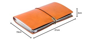 Diario de Cuero Genuino con Tapa Dura y Costuras Cosidas, Diario con Pentagrama Grabado, Cuaderno de Viaje de Alta Calidad, Cuaderno de Dibujo con Papel de Algodón - Product Image 3