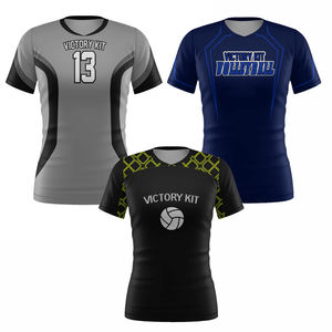 Camiseta de Voleibol Personalizada Azul, Negra y Verde para Hombre, Sin Mangas, Sublimada, Uniforme de Equipo, Transpirable, de Secado Rápido - Product Image 1