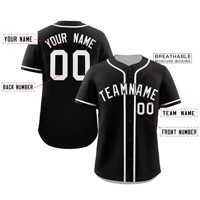 Maillot de baseball personnalisé unisexe pour adulte, manches courtes, col en V, anti-humidité, respirant, anti-UV, impression sublimée, uniforme en polyester